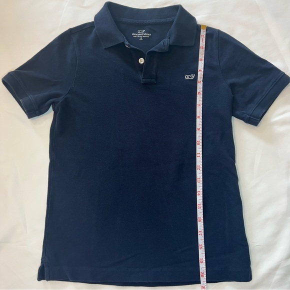 Vineyard Polo Boys shirt Size S 8/10 Navy Blue - Picture 3 of 5